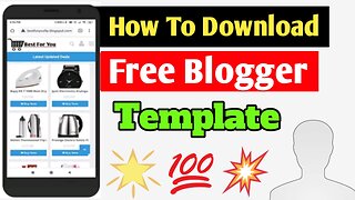 How to download free template or theme for your website (blog)