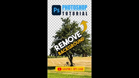 How to Remove Backgrounds in Photoshop | Remove Watermark #graphicstipsland #shortsvideo