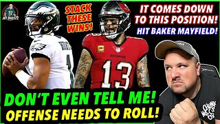 DONT EVEN TELL ME! THIS IS WHY IM WORRIED! GET THIS OFFENSE ROLLING! EAGLES BUCS MNF RANT! HUGE RANT