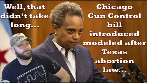 Chicago Dem introduces Gun Control modeled after Texas abortion bill... This didn't take long...
