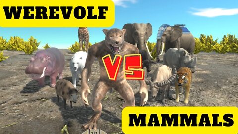 Werevolf vs Modern Mammals Units - Animal Revolt Battle Simulator