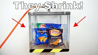 What Happens When You Take All the Air Out of Lays? Shrinking Potato Chip Bags in a Vacuum Chamber