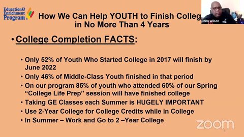 COLLEGE LIFE PREP SERIES - SESSION 2 FOR C/O 2022