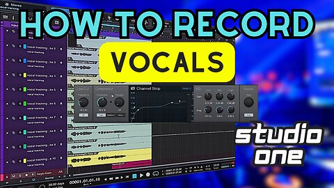How to record Vocals in STUDIO ONE 6!