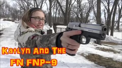 Katlyn Having Fun With The FN FNP-9!