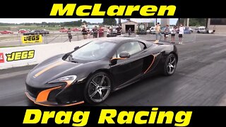 McLaren 650S Drag Racing Midnight Street Drags