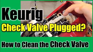 🔥Keurig ● Not Pumping? ● Check Valve Stuck? ● Remove, Clean, and Reinstall ✅