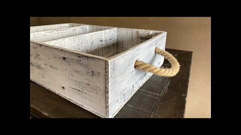 DIY Rustic Wooden Storage Box
