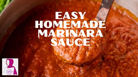 V\Easy Homemade Marinara Sauce | Made with Fresh Tomatoes