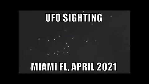 UFO / OVNI sighting over Miami Florida, April 2021 - [05/01/2021]