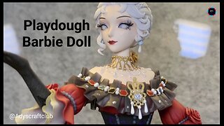 Barbie Doll Play Dough Art | Play dou art