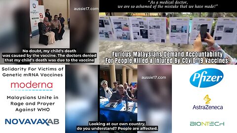 Malaysians Unite in Rage and Prayer Against WHO - Solidarity For Victims of Genetic mRNA Vaccines