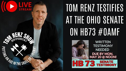 Tom Renz Testifies at Ohio Senate for HB73 with Ohio Advocates for Medical Freedom #OAMF