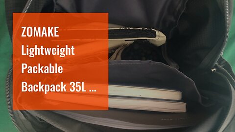 ZOMAKE Lightweight Packable Backpack 35L - Light Foldable Hiking Backpacks Water Resistant Coll...
