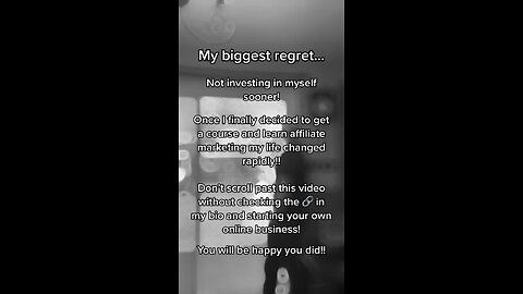 My biggest regret!!