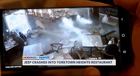 Car Crashes Into Restaurant Inches From Customers