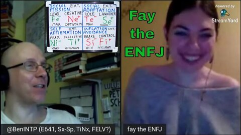 YouTuber "Fay the ENFJ" reacts to "#Fe_Nx (ENFJ): ≈ SOCIONICS E.I.E. SHADOW Functions Whiteboard"