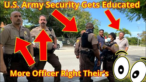 U.S. Army Reserve Security Gets Educated on the First Amendment. Public Safety Officer Apologizes.