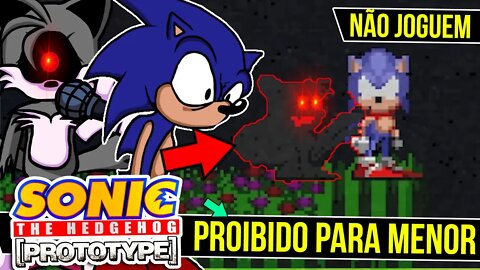 Jogo do Sonic que Traumatiza Você 😈 | SONIC1 Prototype