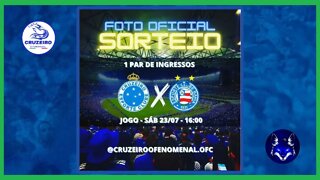 🦊🔥CRUZEIRO X BAHIA - LIVE PARA SORTEIO DE INGRESSO