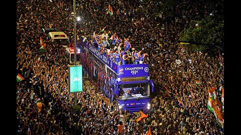 T-20 World Cup celebration in Mumbai, Heavy crowd,Marine drive