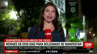 Alexandre de Moraes determinou que o Jair Bolsonaro se manifeste sobre discursos de ódio .