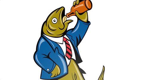 Idiom: Drink like a fish (picture, meaning, example, pronunciation)