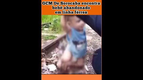 bebê abandonada em trilo de trem em Sorocaba