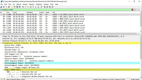 wireshark nmap sS