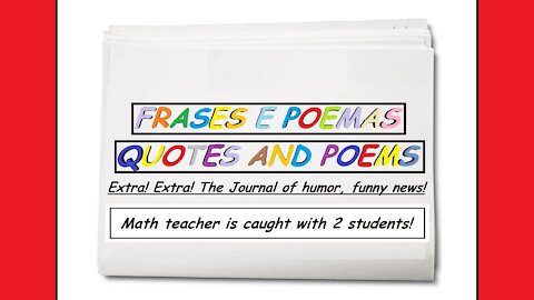 Funny news: Math teacher is caught with 2 students! [Quotes and Poems]