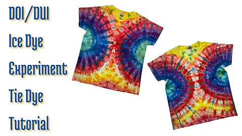 Tie-Dye Pattern: Experiment Time!! DOI/DUI (Dye Over Ice/Dye Under Ice)