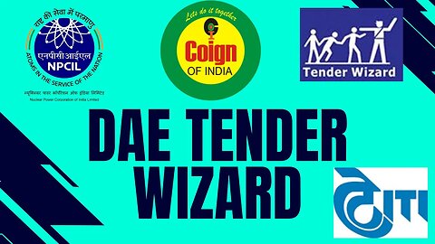 DAE Tender Wizard Registration Process and Tender Filing #etendering #tender #npcil
