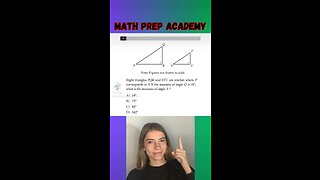 Can you solve this similar triangles?! #sat #satreview #math