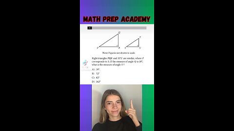 Can you solve this similar triangles?! #sat #satreview #math