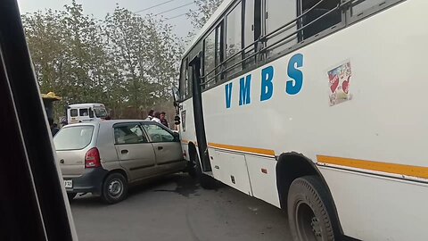 Bus And Car Live Accident 😱