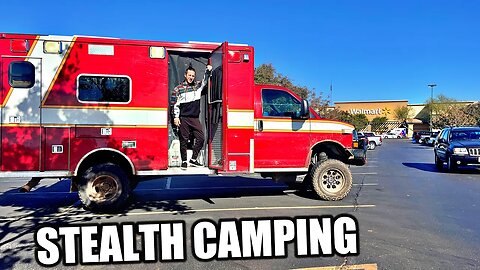 STEALTH CAMPING IN A CONVERTED AMBULANCE | DAY IN THE LIFE
