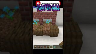 Brick and Planter Wall | Minecraft