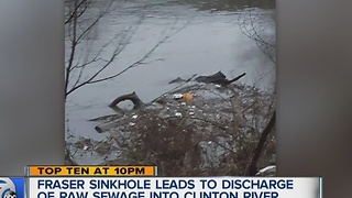 People living near Clinton River dealing with sewage from sinkhole