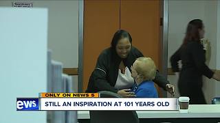 Akron Children's Hospital oldest volunteer