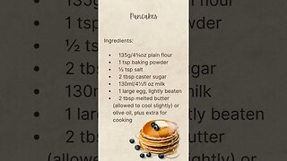 Easy pancake recipe #breakfast #goodmorning #recipe