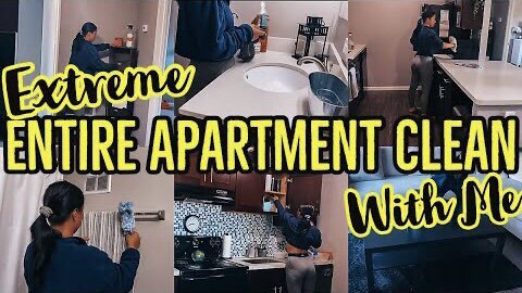 *EXTREME* ENTIRE APARTMENT CLEAN WITH ME 2021 | EXTREME SPEED CLEANING MOTIVATION | ez tingz