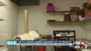 School district releases list of projects