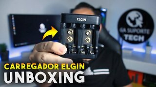 Carregador de Pilhas Elgin é bom? Unboxing e detalhes