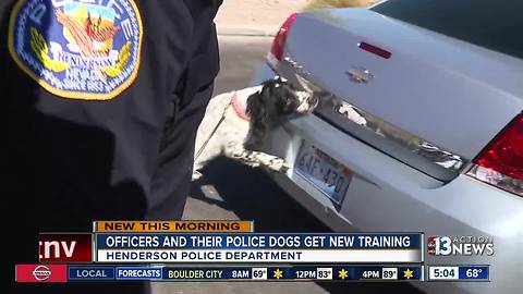 Officers and their police dogs get new training