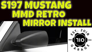 S197 retro mirror install