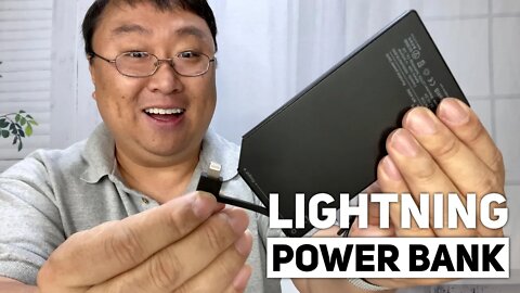 Thinnest Power Bank with Built-In Apple Lightning Cable Review