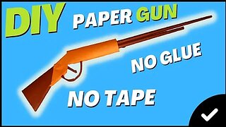 How to Make A Paper Gun Without Glue | Origami | How to Make Paper Gun | Paper Craft | Paper Gun