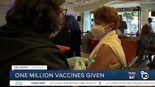 San Diego County administers 1 millionth vaccine dose
