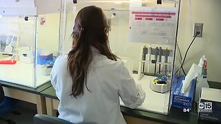 Senator Martha McSally gets a tour of the Arizona State Health Lab currently testing the coronavirus