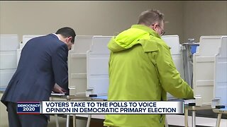 Voters take to the polls to voice opinion in Democratic primary election